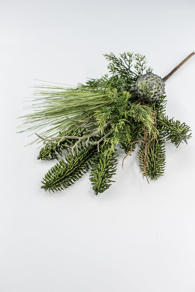 Green Long Needle Pine With Pinecone - 18" - Greenery MarketΥΚΝ050-GR