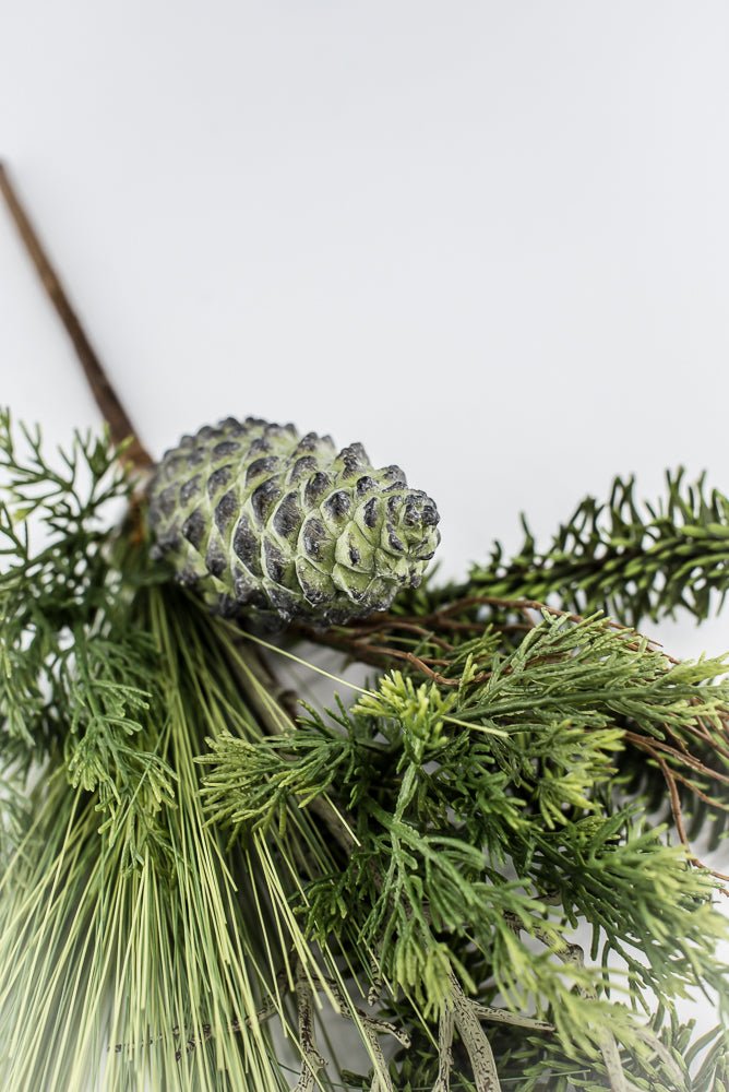 Green Long Needle Pine With Pinecone - 18" - Greenery MarketΥΚΝ050-GR