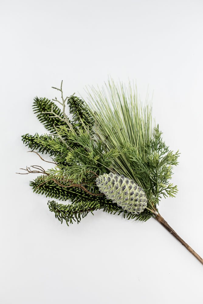 Green Long Needle Pine With Pinecone - 18" - Greenery MarketΥΚΝ050-GR