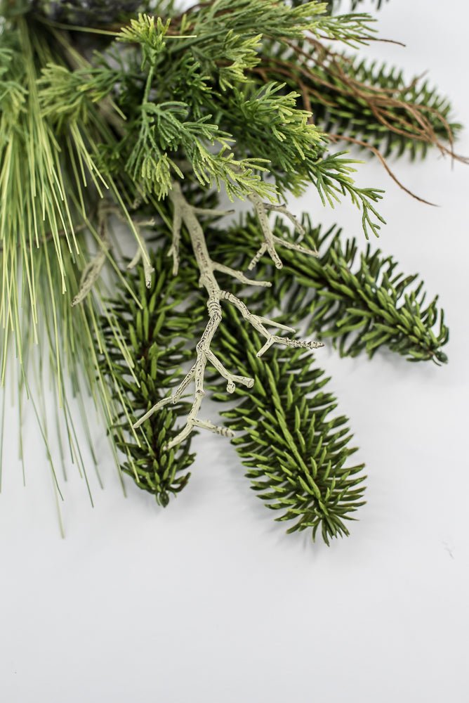 Green Long Needle Pine With Pinecone - 18" - Greenery MarketΥΚΝ050-GR