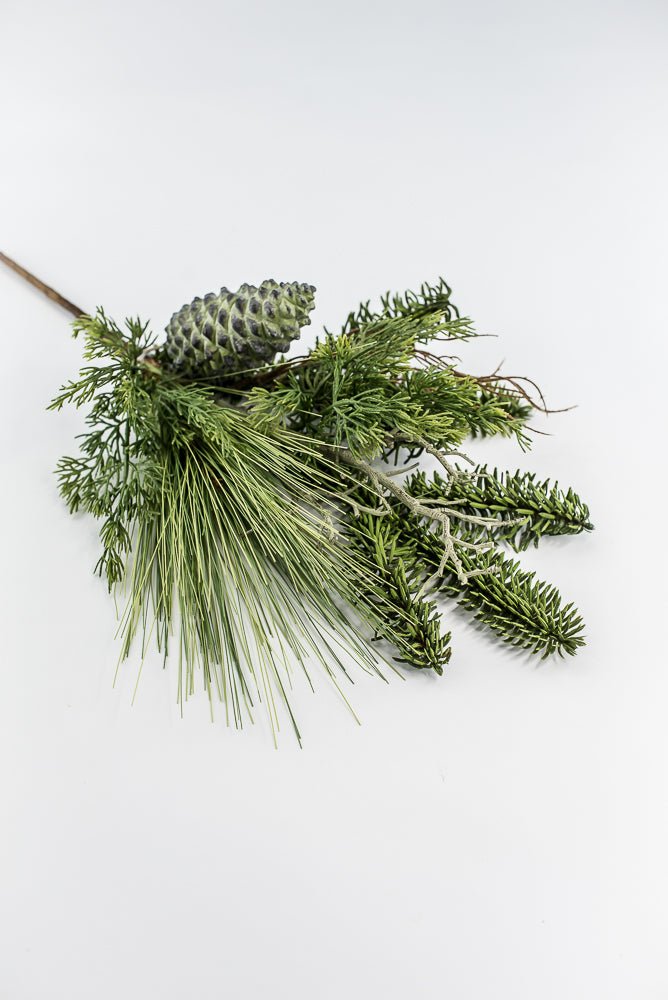 Green Long Needle Pine With Pinecone - 18" - Greenery MarketΥΚΝ050-GR