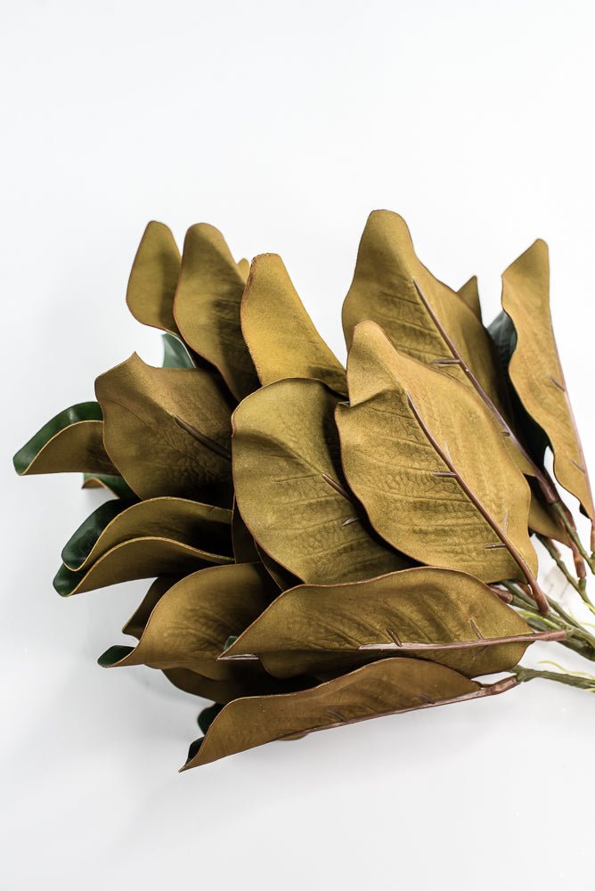 Green Magnolia Leaf Bush - 18" - Greenery MarketFL3273G