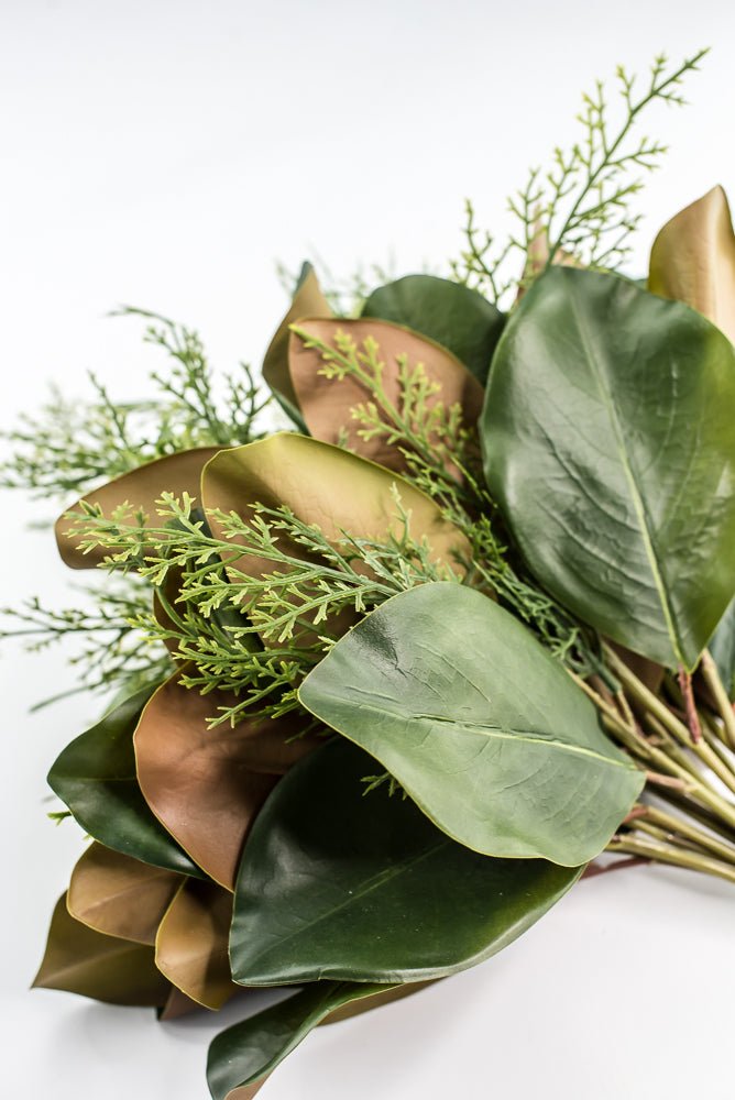 Green Magnolia Leaf & Cedar Bundle - 18" - Greenery MarketPM3581G
