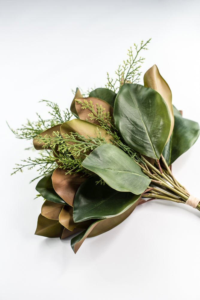 Green Magnolia Leaf & Cedar Bundle - 18" - Greenery MarketPM3581G