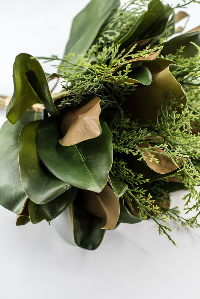 Green Magnolia Leaf & Cedar Bundle - 18" - Greenery MarketPM3581G
