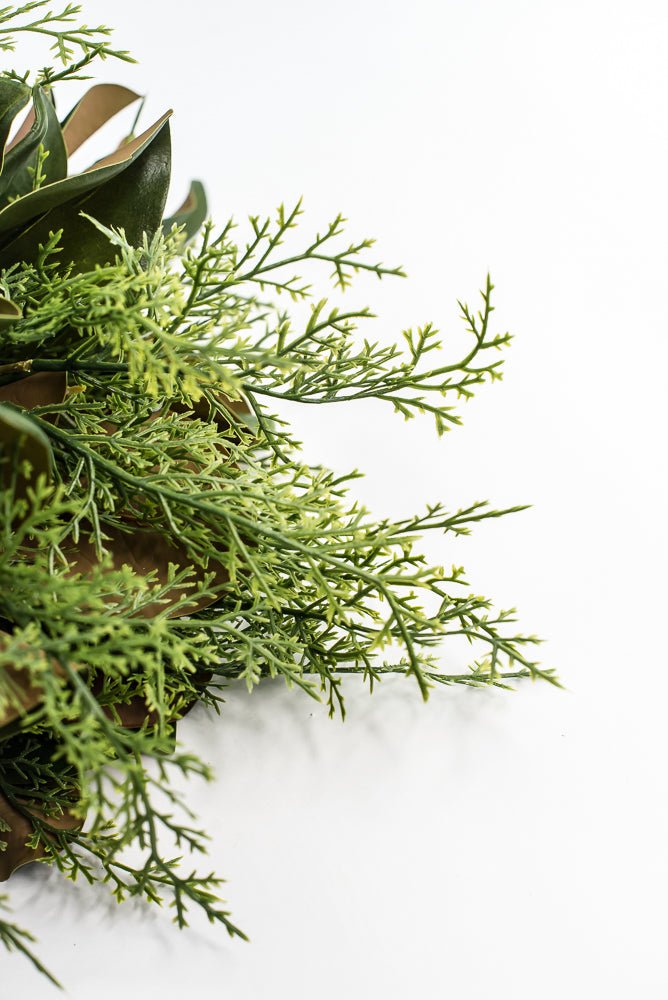 Green Magnolia Leaf & Cedar Bundle - 18" - Greenery MarketPM3581G