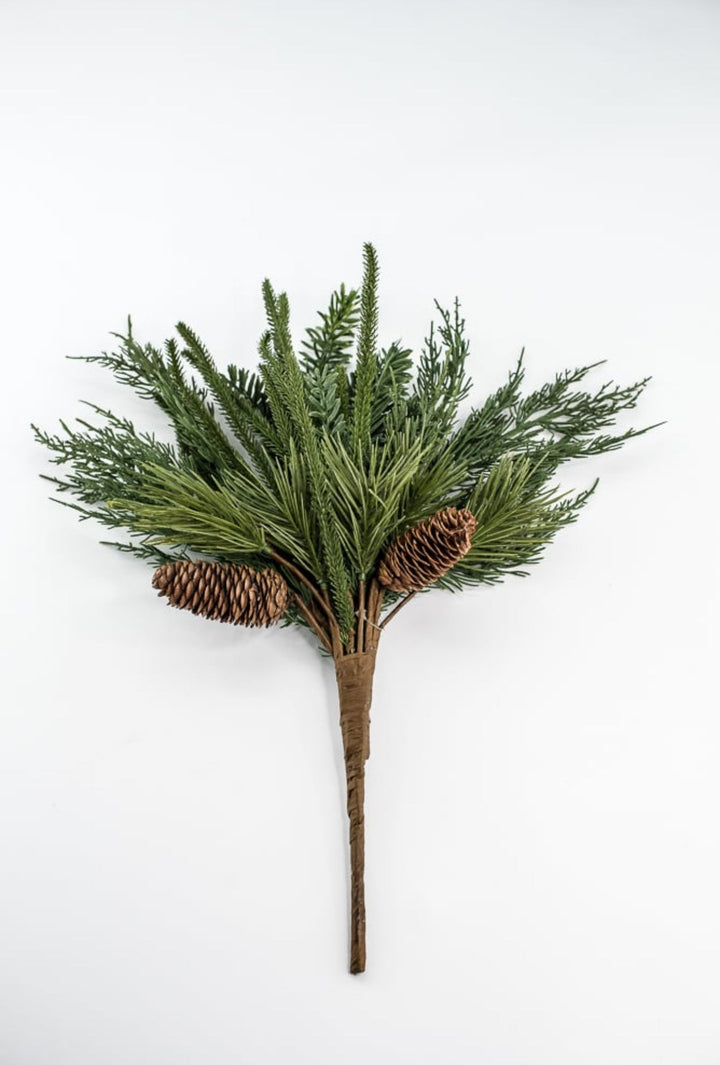 Green Mixed Holiday Soft Touch Greenery Bundle - 20" - Greenery MarketXP1752G