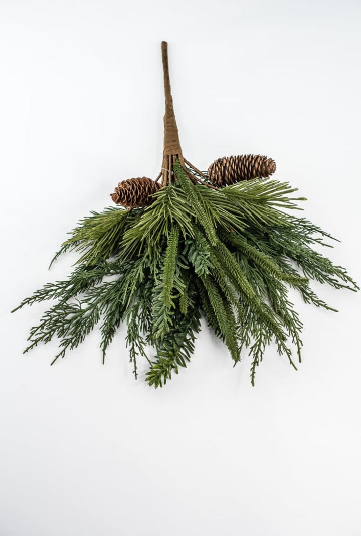 Green Mixed Holiday Soft Touch Greenery Bundle - 20" - Greenery MarketXP1752G