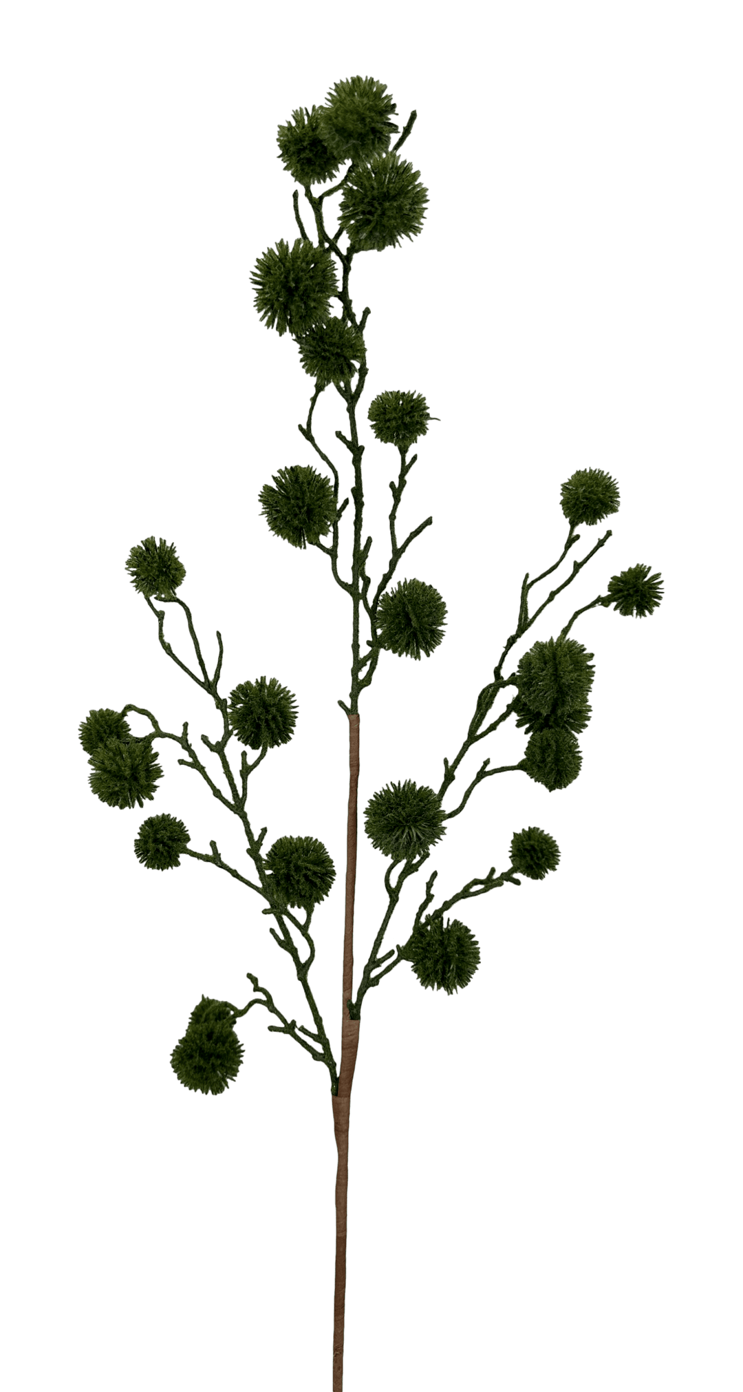 Green Moss Pom Pom Twig Spray - Greenery Market86303GN