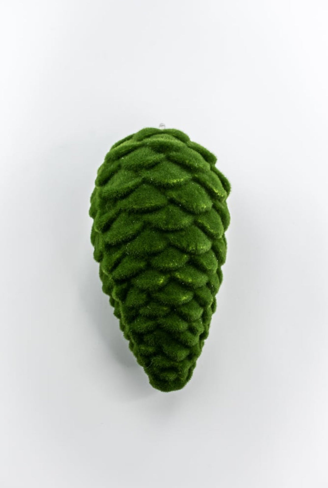 Green Ornament Flocked Pinecone - Greenery Market86380GN