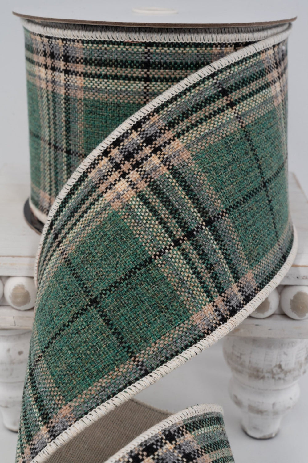Green Plaid Ribbon - 4" - Greenery MarketRW0060-GR