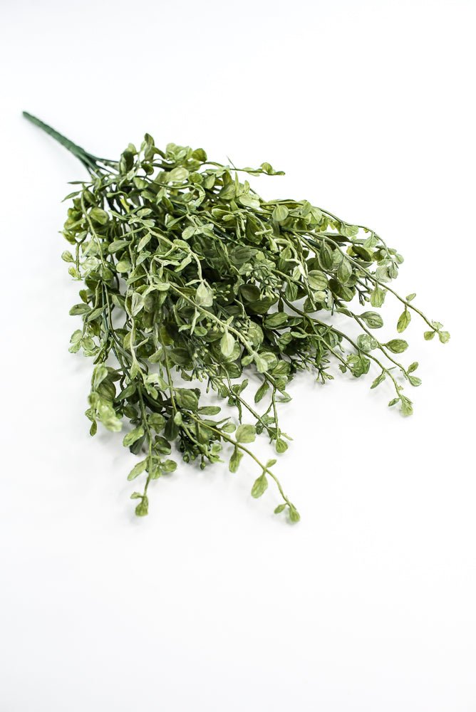 Green Plastic Boxwood Bush - Greenery Market13621GN