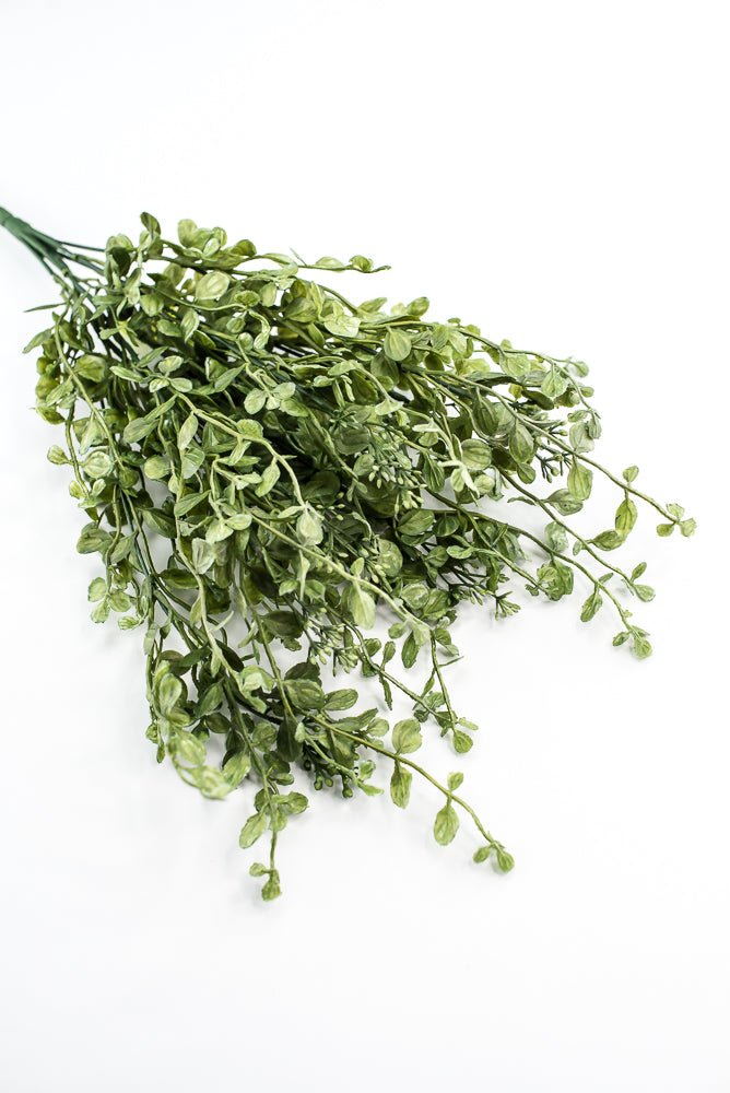 Green Plastic Boxwood Bush - Greenery Market13621GN