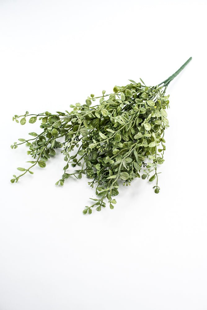 Green Plastic Boxwood Bush - Greenery Market13621GN