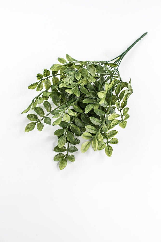 Green Plastic Wisteria Leaves Bush - 15" - Greenery Marketartificial greenery13685GN