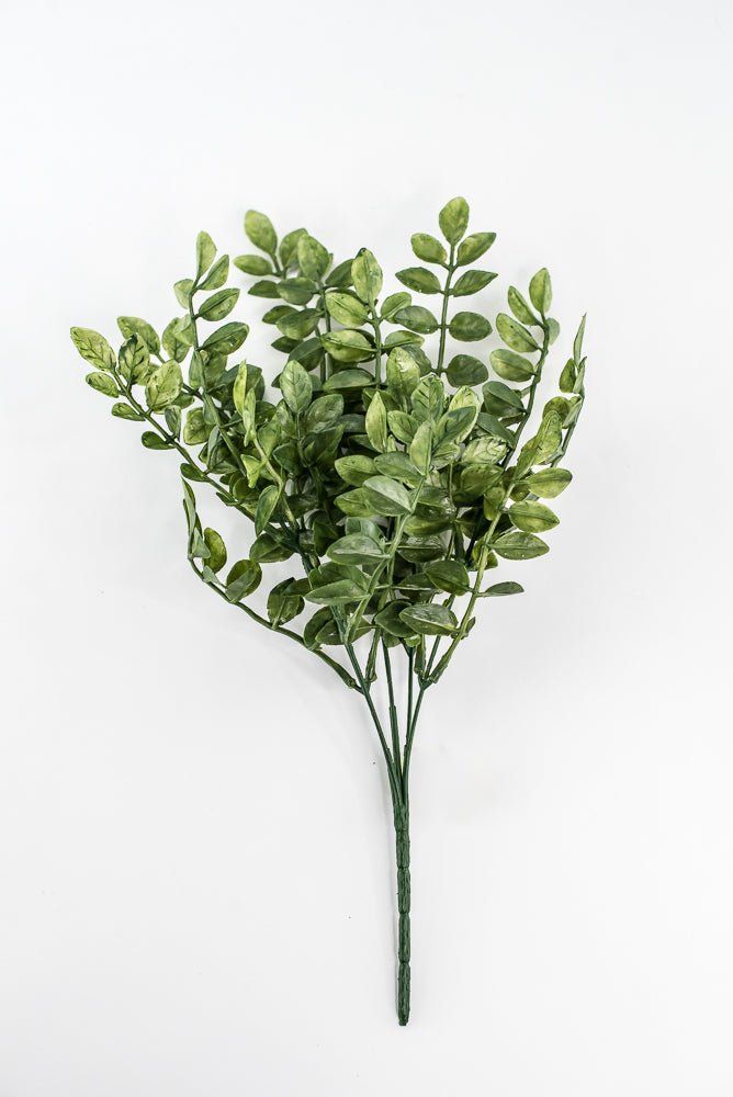 Green Plastic Wisteria Leaves Bush - 15" - Greenery Marketartificial greenery13685GN