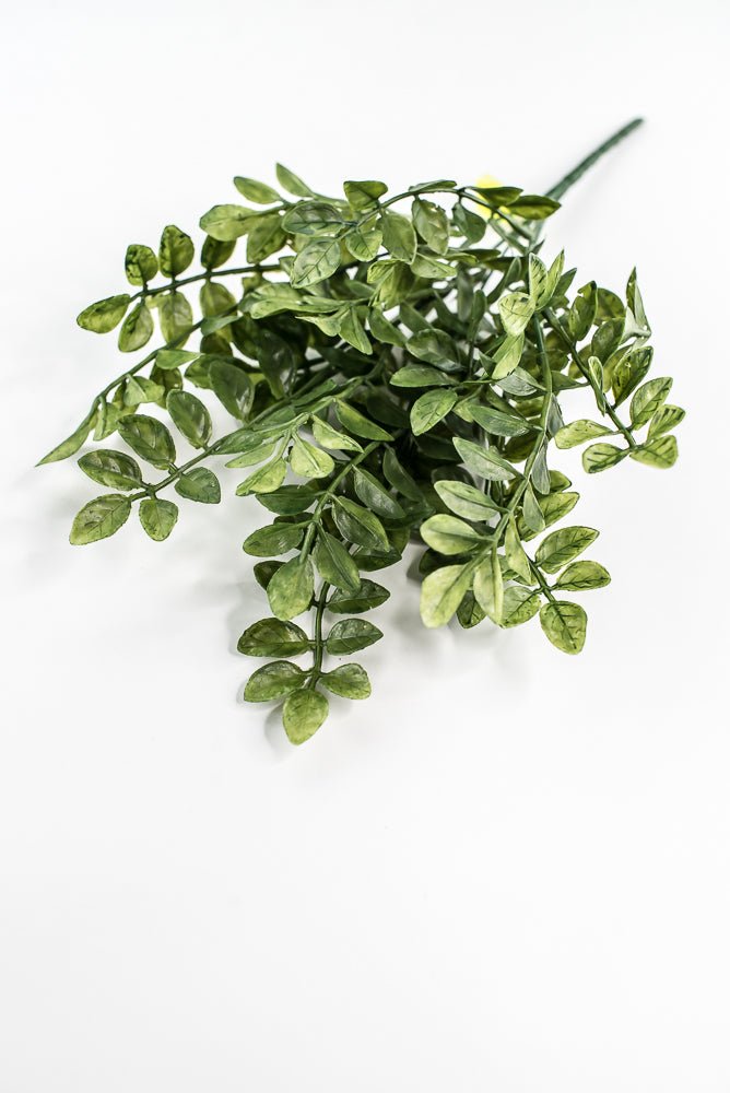 Green Plastic Wisteria Leaves Bush - 15" - Greenery Marketartificial greenery13685GN