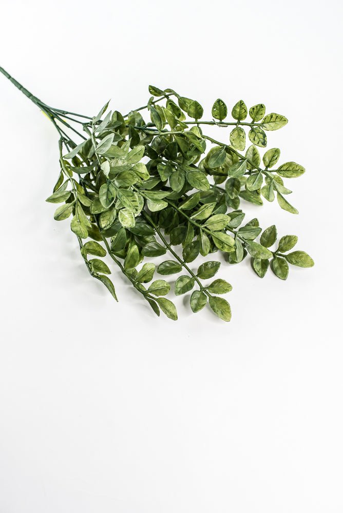 Green Plastic Wisteria Leaves Bush - 15" - Greenery Marketartificial greenery13685GN