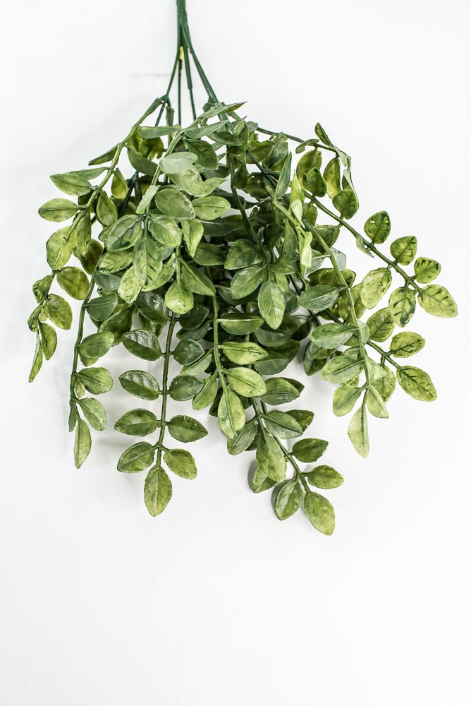 Green Plastic Wisteria Leaves Bush - 15" - Greenery Marketartificial greenery13685GN