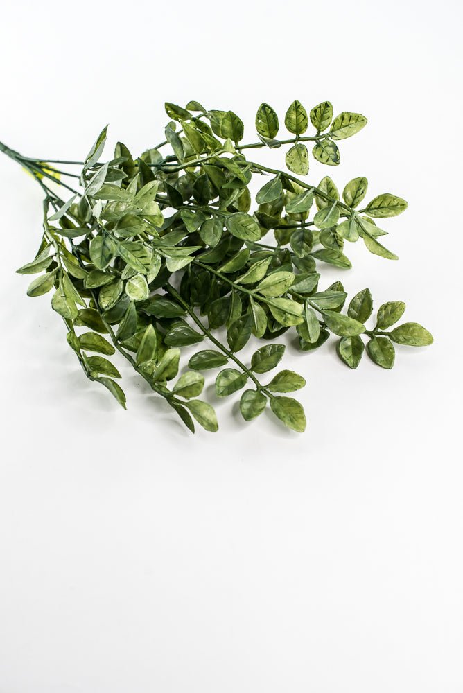 Green Plastic Wisteria Leaves Bush - 15" - Greenery Marketartificial greenery13685GN