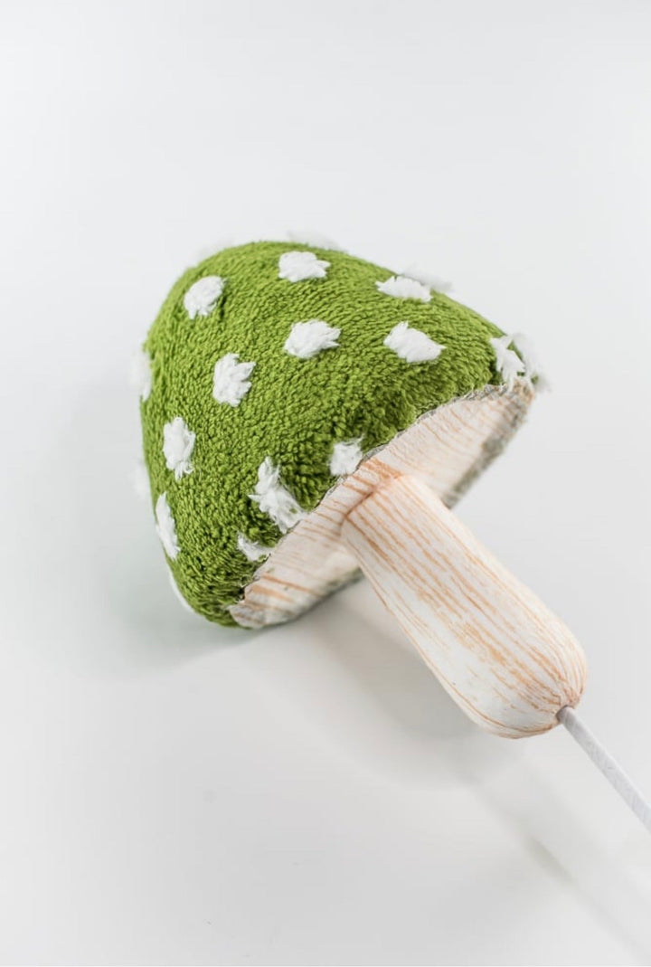Green Polkadot Mushroom Stem - 20" - Greenery Market63896GN