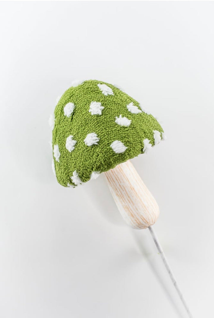 Green Polkadot Mushroom Stem - 20" - Greenery Market63896GN