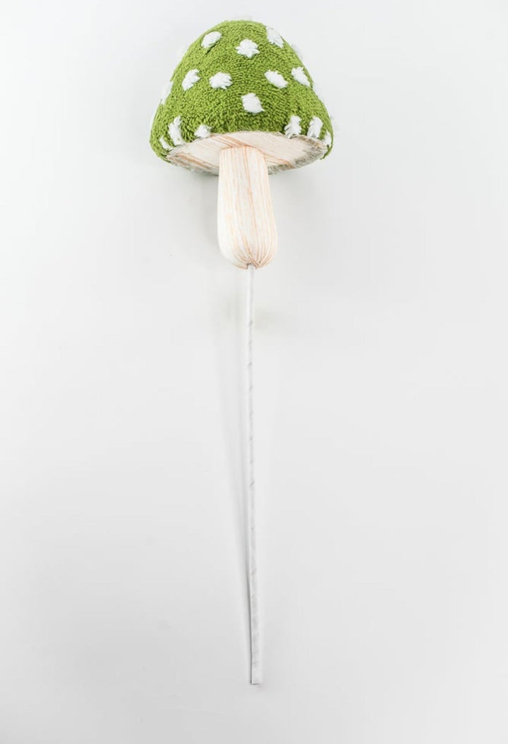 Green Polkadot Mushroom Stem - 20" - Greenery Market63896GN