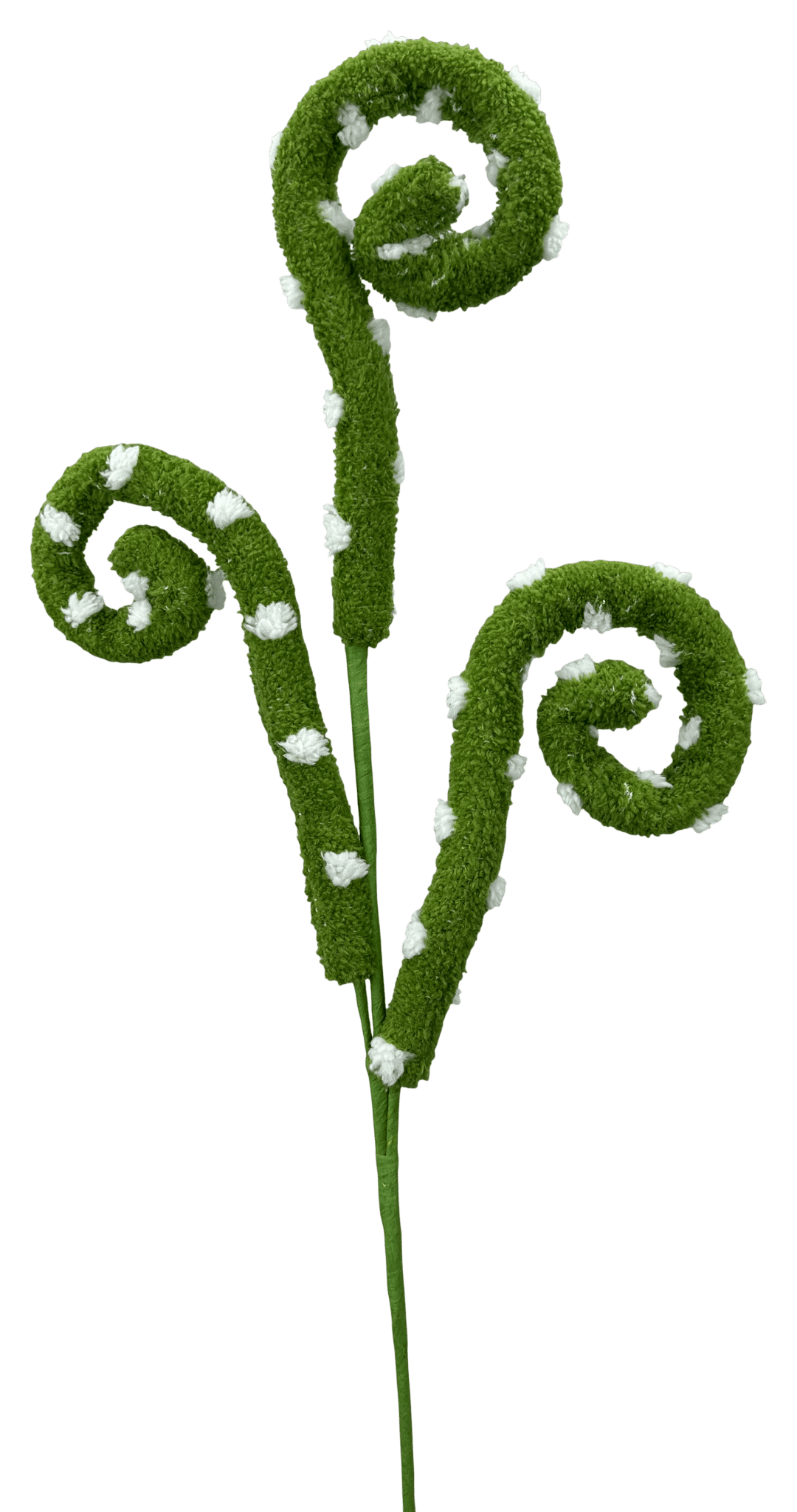 Green Polkadot Spiral Curly Spray - 28" - Greenery Market63897GN