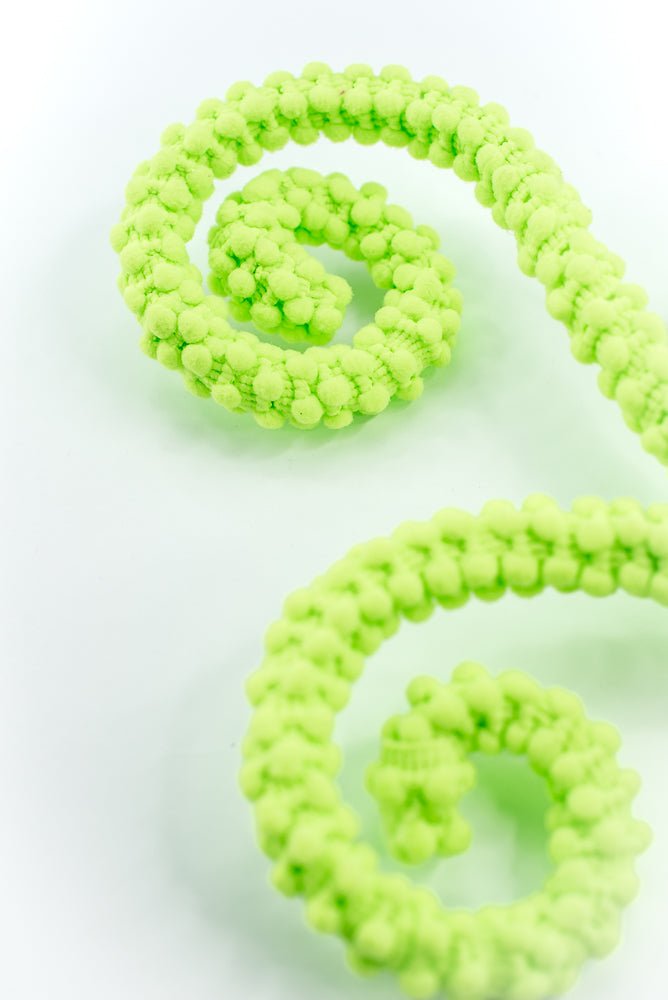 Green Puff Chenille Spiral Curly Spray - Greenery Market57259GN