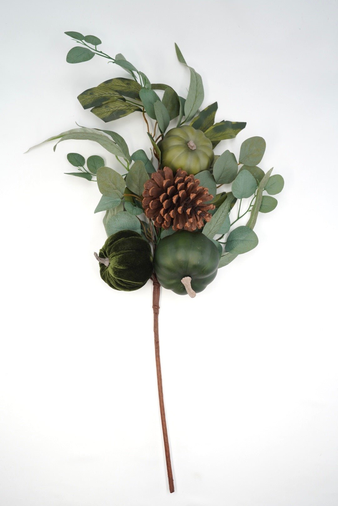 Green Pumpkin Pinecone Spray - Greenery Market85353-GN