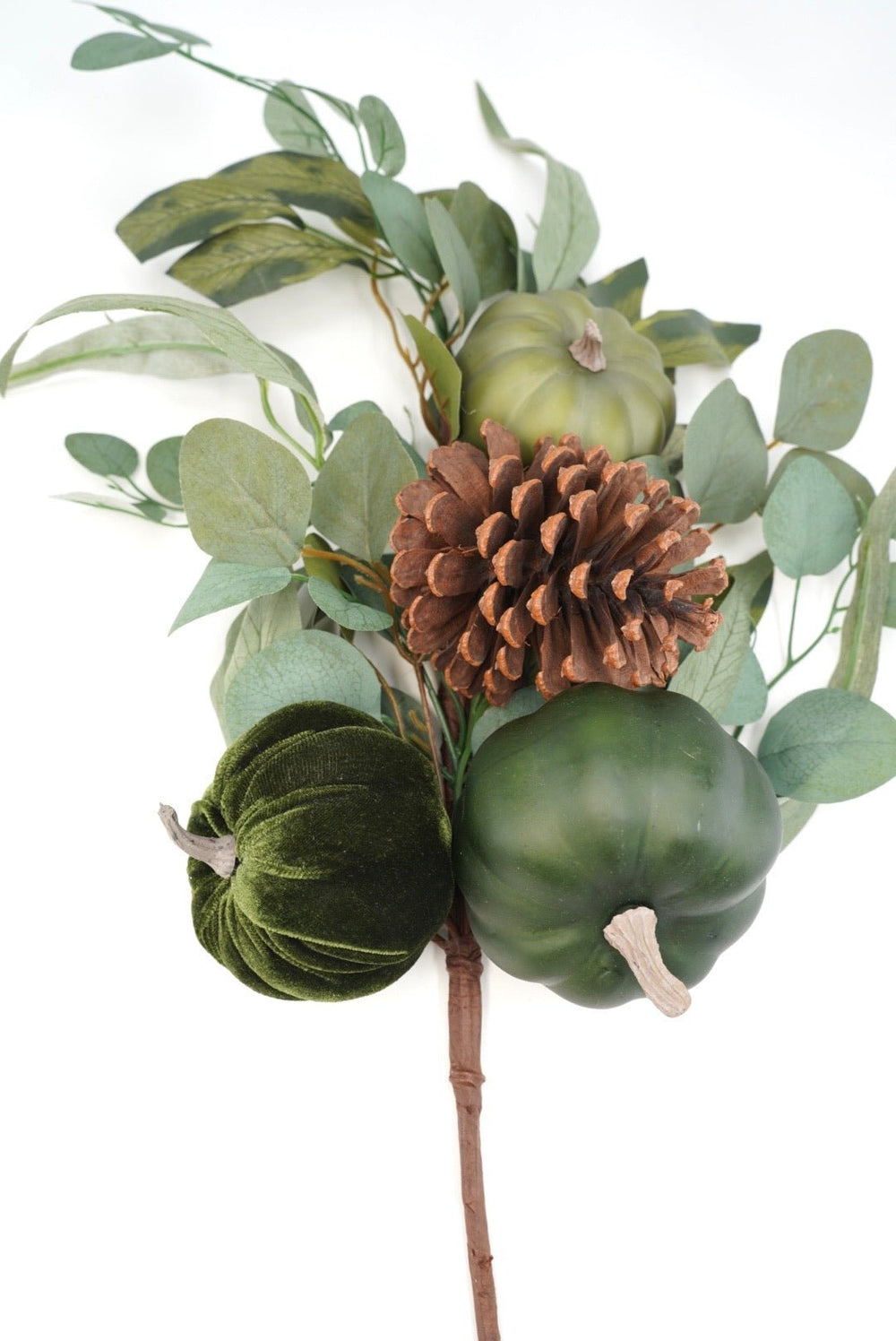 Green Pumpkin Pinecone Spray - Greenery Market85353-GN