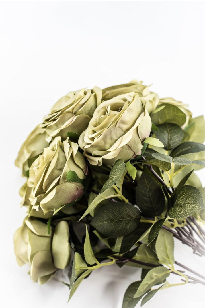 Green Rose Bush - 19" - Greenery MarketArtificial Flowers85694-GN