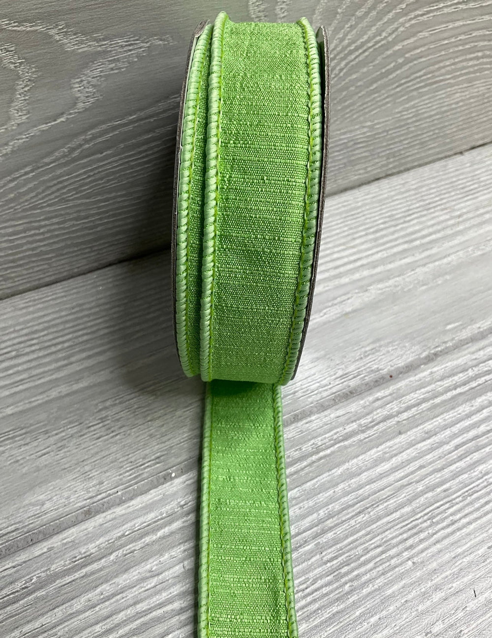 green shabby silk 1” farrisilk wired ribbon - Greenery MarketRibbons & TrimRK114-13