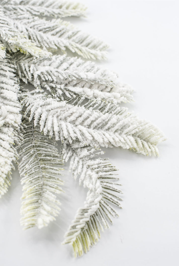 Green Snowed Pine Spray - 25.5" - Greenery MarketXAS740-GR/SN