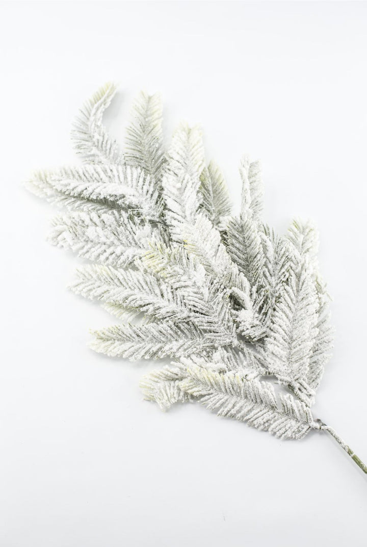 Green Snowed Pine Spray - 25.5" - Greenery MarketXAS740-GR/SN