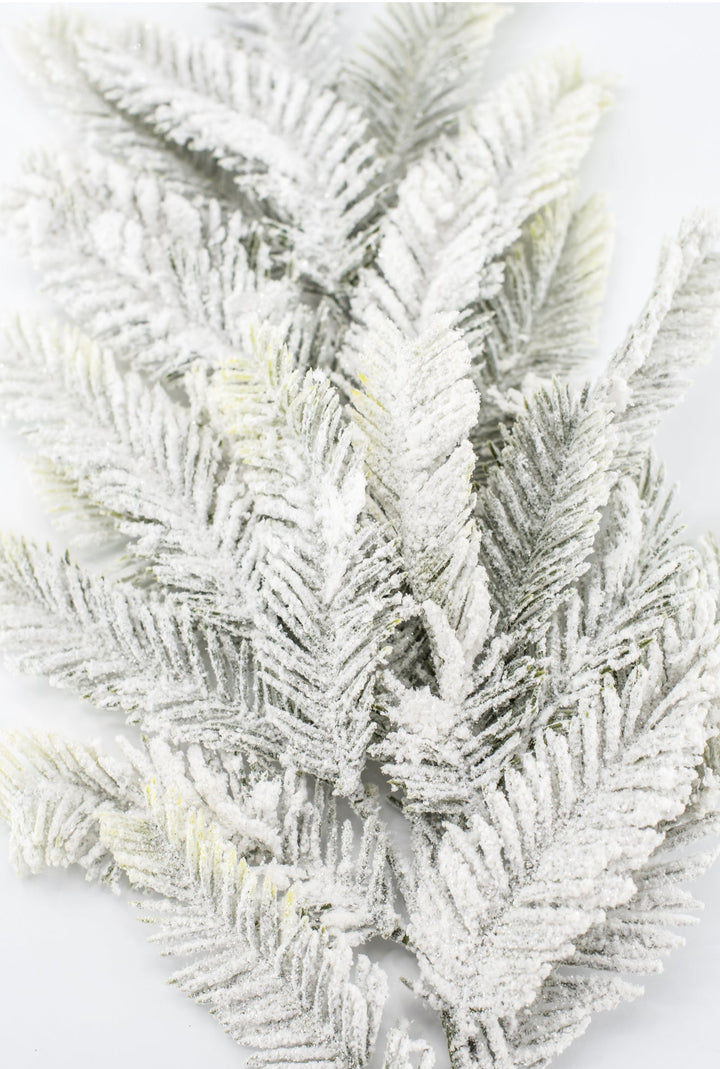 Green Snowed Pine Spray - 25.5" - Greenery MarketXAS740-GR/SN