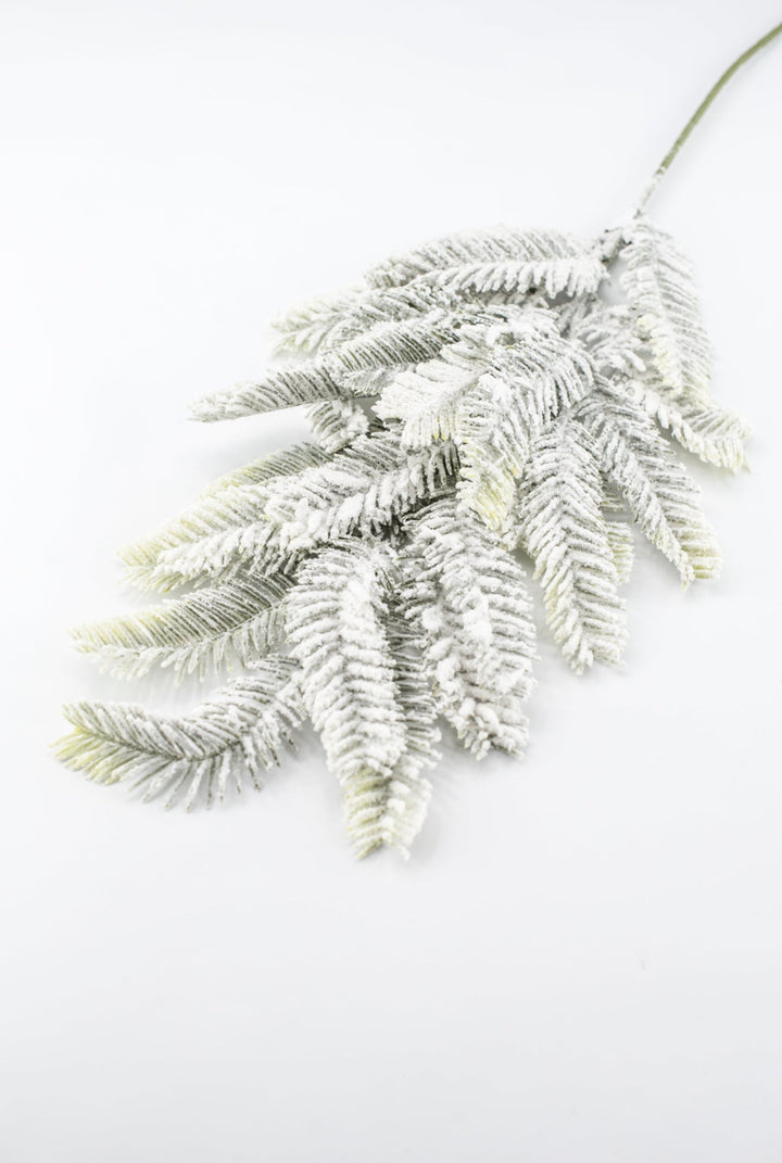 Green Snowed Pine Spray - 25.5" - Greenery MarketXAS740-GR/SN