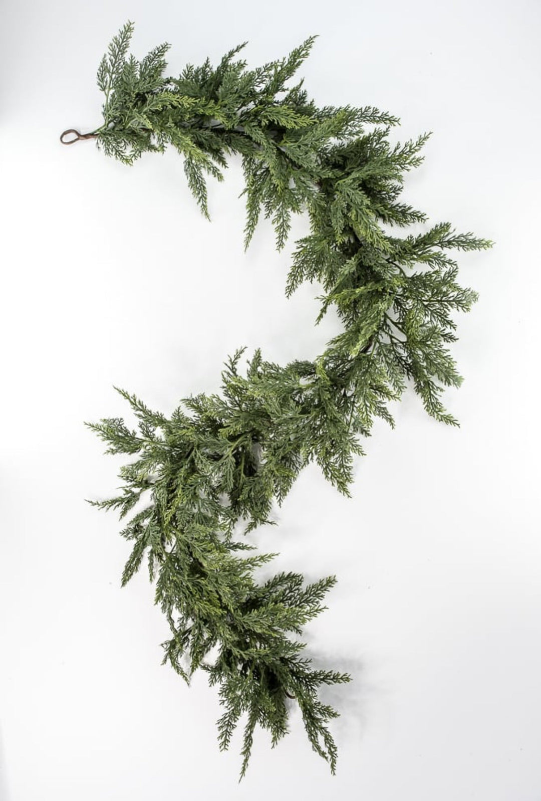 Green soft touch cedar garland 6’ - Greenery MarketX1937/6