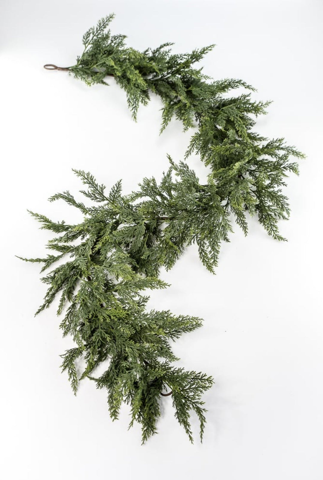 Green soft touch cedar garland 9’ - Greenery MarketX1937/9