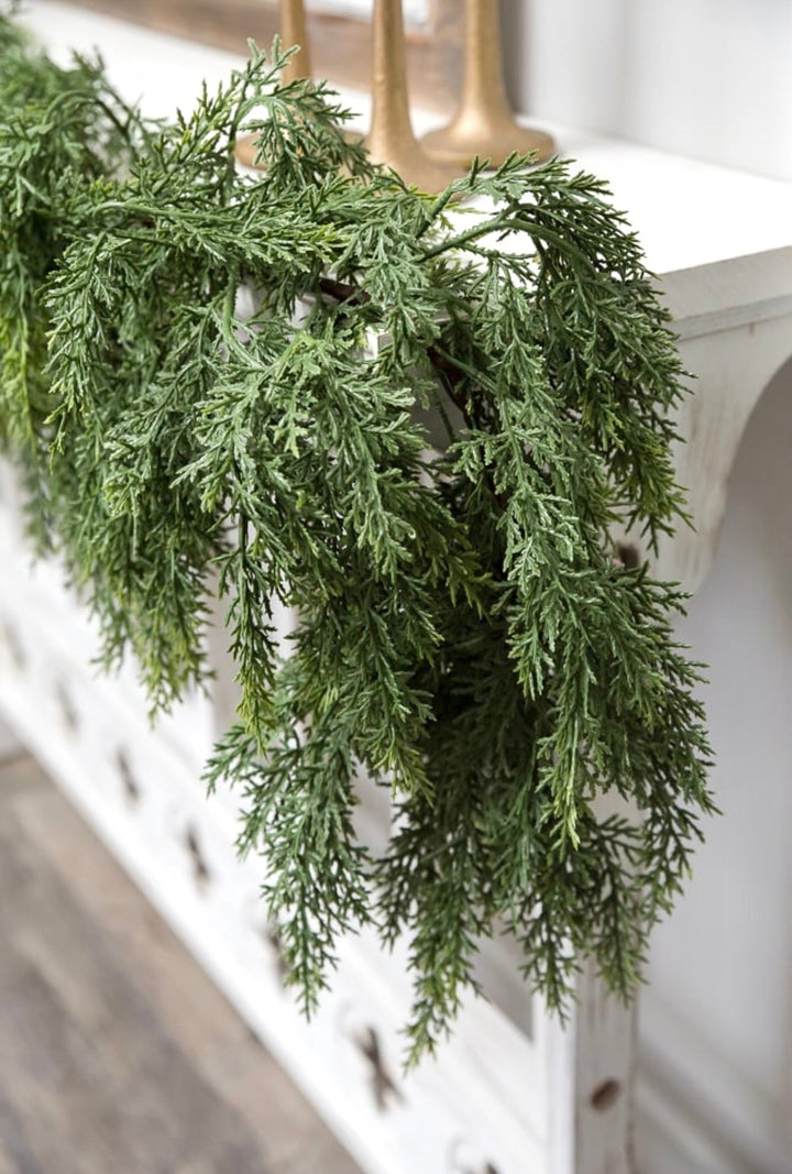 Green soft touch cedar garland - Greenery Market228884