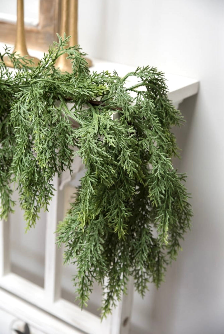 Green soft touch cedar garland - Greenery Market228884