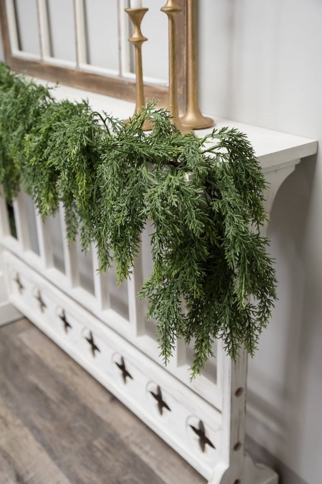 Green soft touch cedar garland - Greenery Market228884