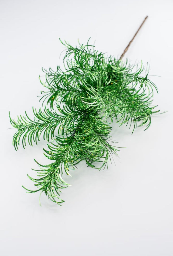 Green tinsel spray - Greenery MarketArtificial Flora84576 - GN