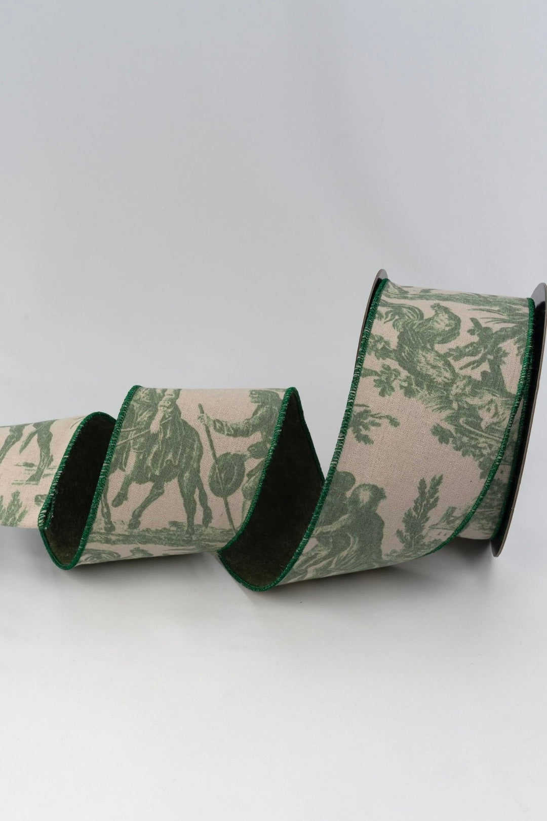 Green Toile Ribbon - 4" - Greenery MarketRW0069-GR