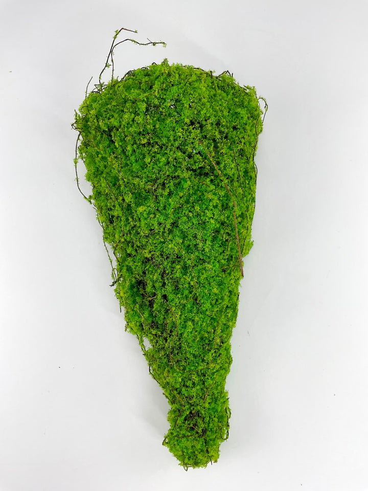 hanging moss basket planter Greenery market half cone moss planter, 12" green