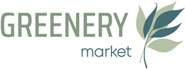 greenery market text logo