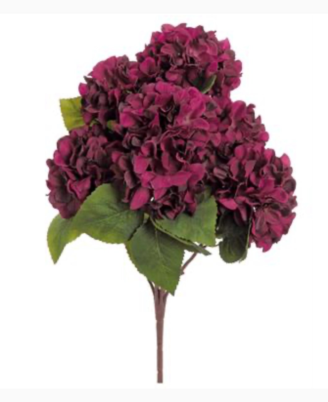 Harvest Hydrangea bush - Burgundy - Greenery Marketartificial flowers5937 - BU