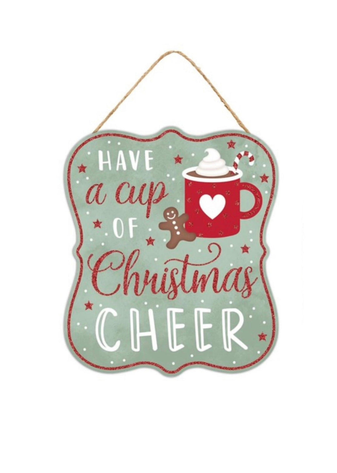 Have a cup of holiday cheer sign - Greenery MarketWinter and ChristmasAP8951