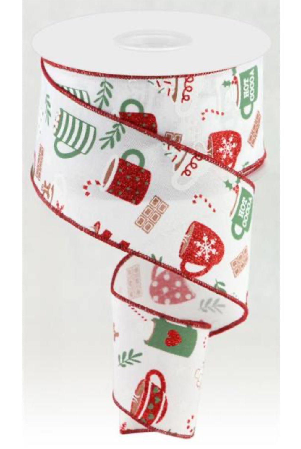 Hot cocoa 2.5” wired ribbon - Greenery MarketWired ribbonRGC175027