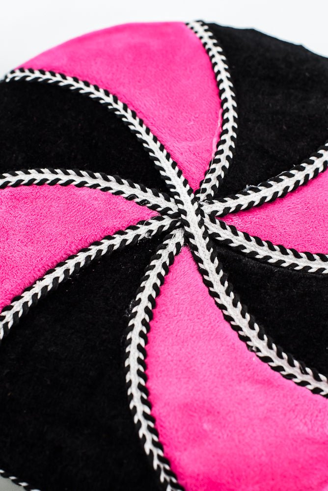 Hot Pink and Black Lollipop Spray - 10.5” Dia - Greenery Market57244BTBK